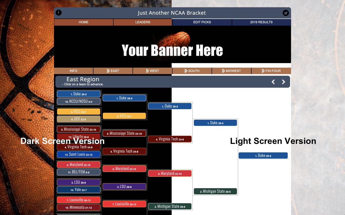 march into madness bracket site